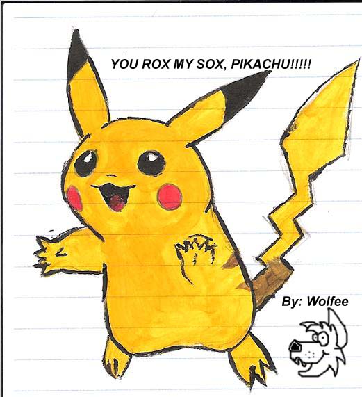 Pikachu Rox My Sox!!! by WhiteMoonWolf