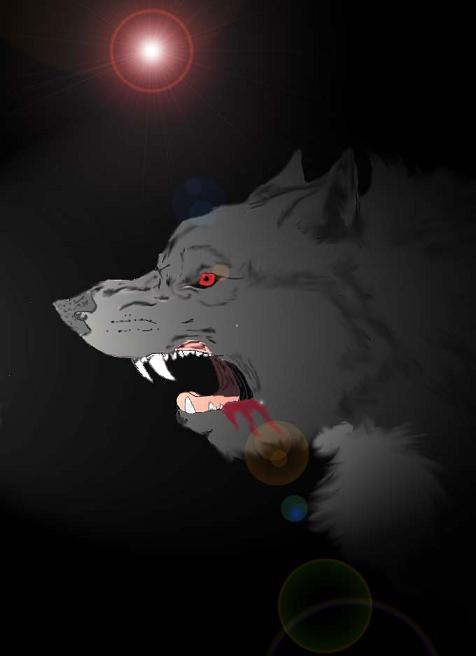 Werewolf attack in the Dark by WhiteMoonWolf