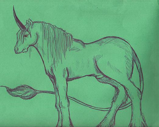Unicorn(GREEN!) by WhiteMoonWolf