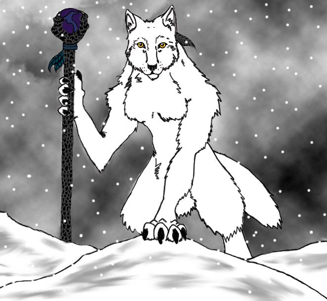 Wolfie in da snow by WhiteMoonWolf