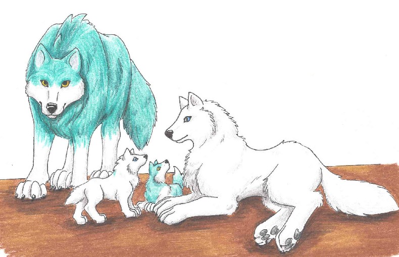 Wolf Family by WhiteWolf