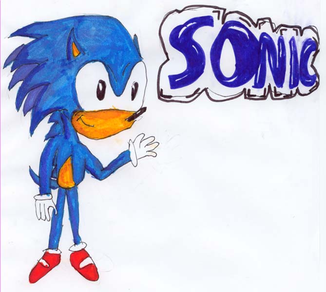 Sonic , sabriant 14's request by White_Dragon