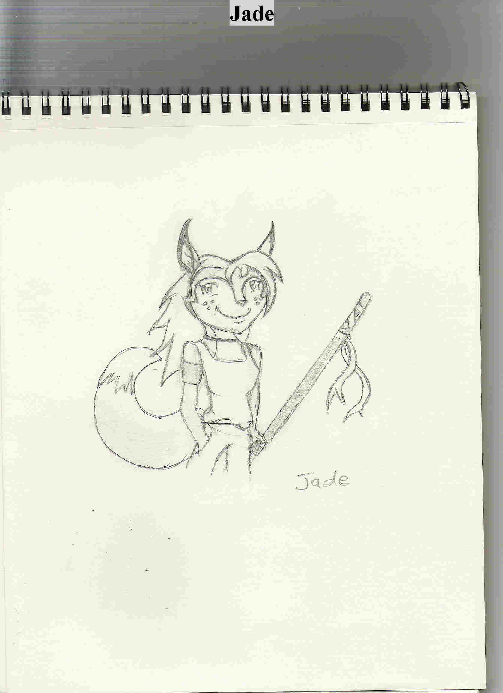 Jade the Artic Fox by White_fox_of_jade