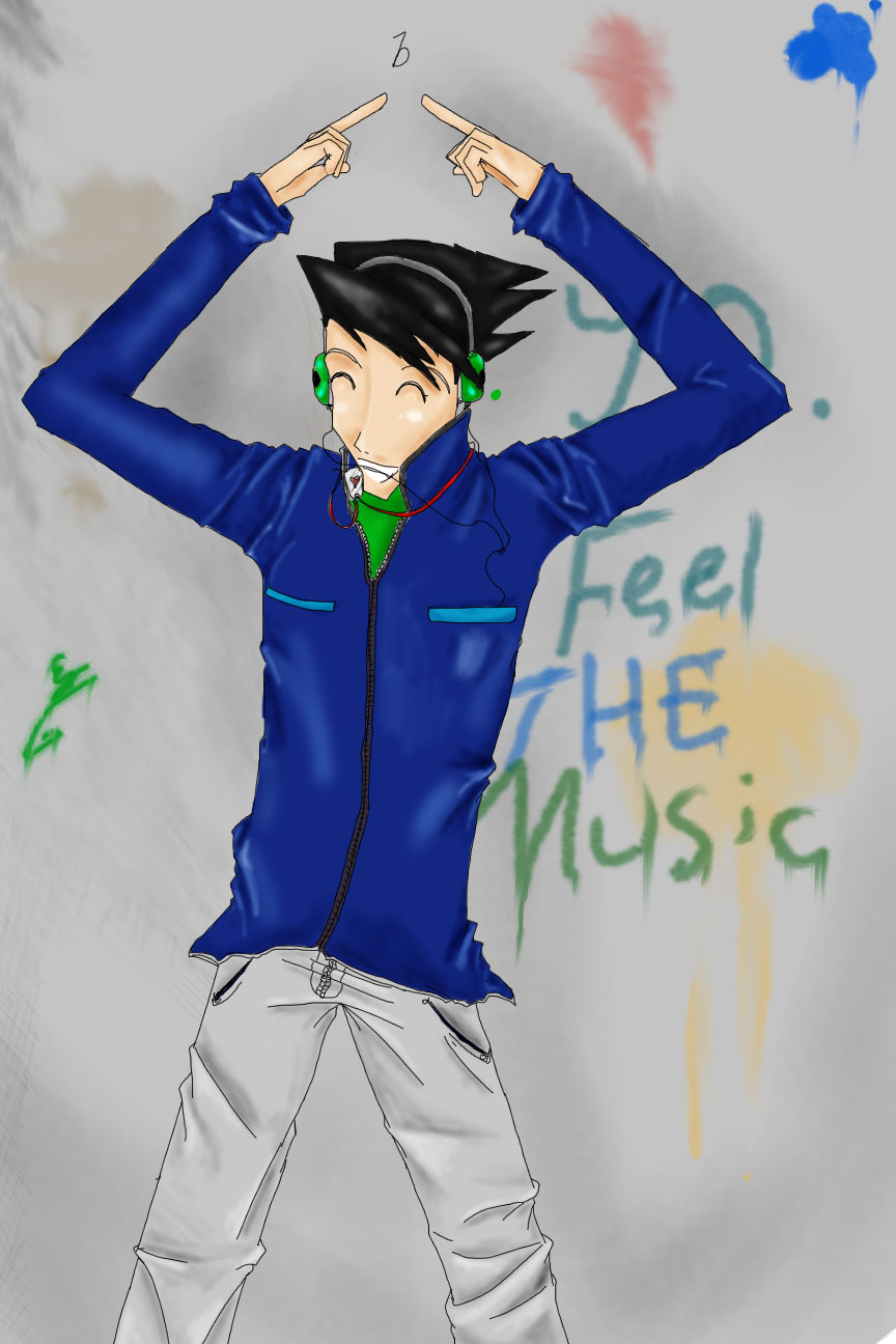 FEEL THE MUSIC-:: by WhooGo_Sanji