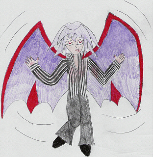 Winged Vampire Bakura by Wild-Card-KKC