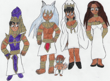 Egyptian InuYasha chacters by Wild-Card-KKC