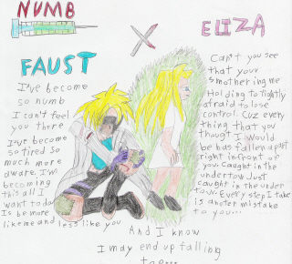 "Numb" Faust x Eliza by Wild-Card-KKC