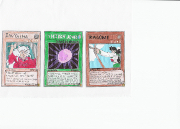 InuYasha Yu-Gi-Oh cards by Wild-Card-KKC