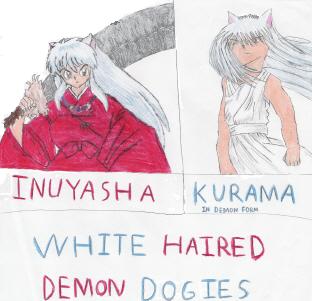 White Haired Demon Dogies by Wild-Card-KKC