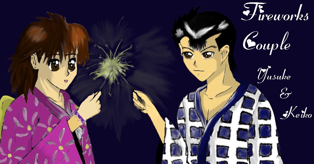 Fireworks Couple Yusuke x Keiko by WildChild109