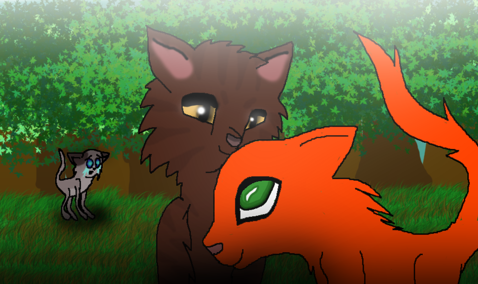 Brambleclaw and Squirrelflight (Version 2) by Willowcat