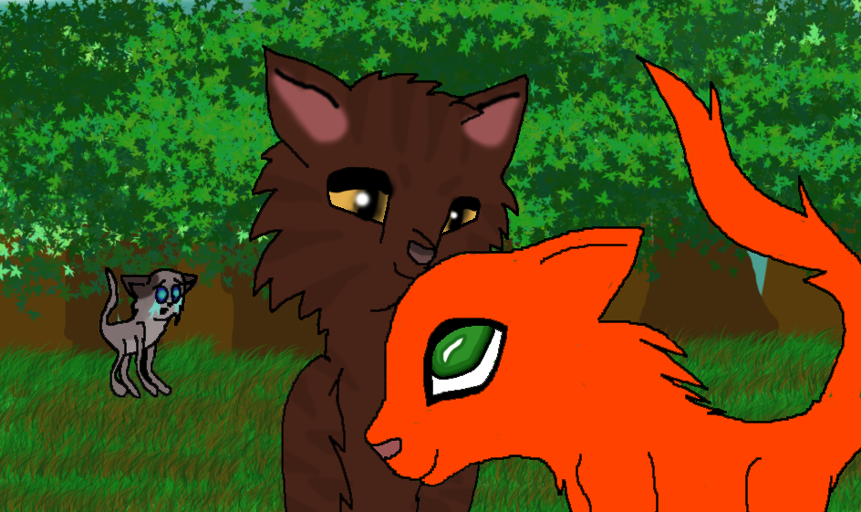 Brambleclaw and Squirrelflight (Version 1) by Willowcat