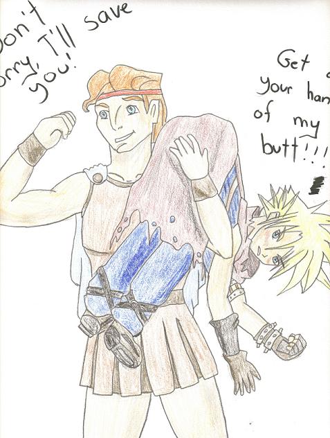 Cloud don't like be saved... by Wilya