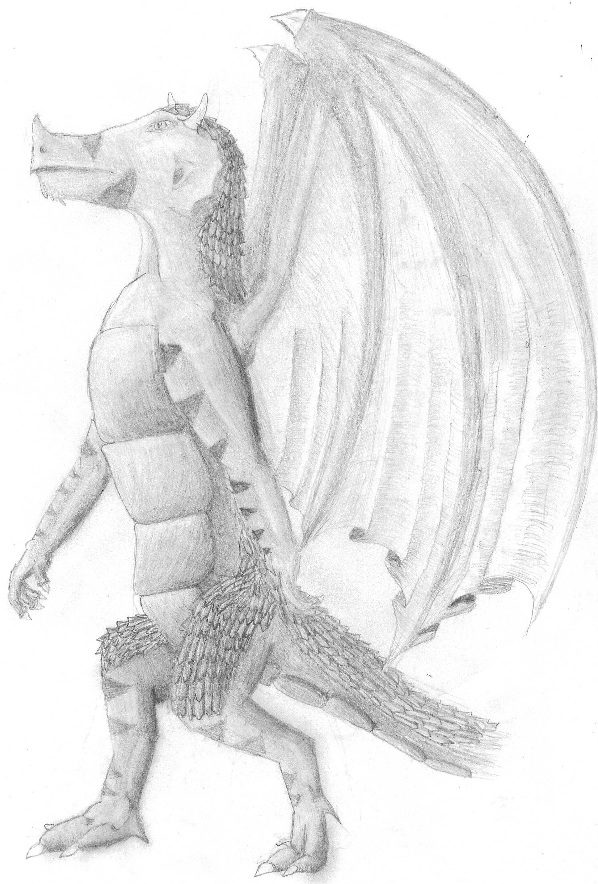 Dragon guy by Win9edDra90ness