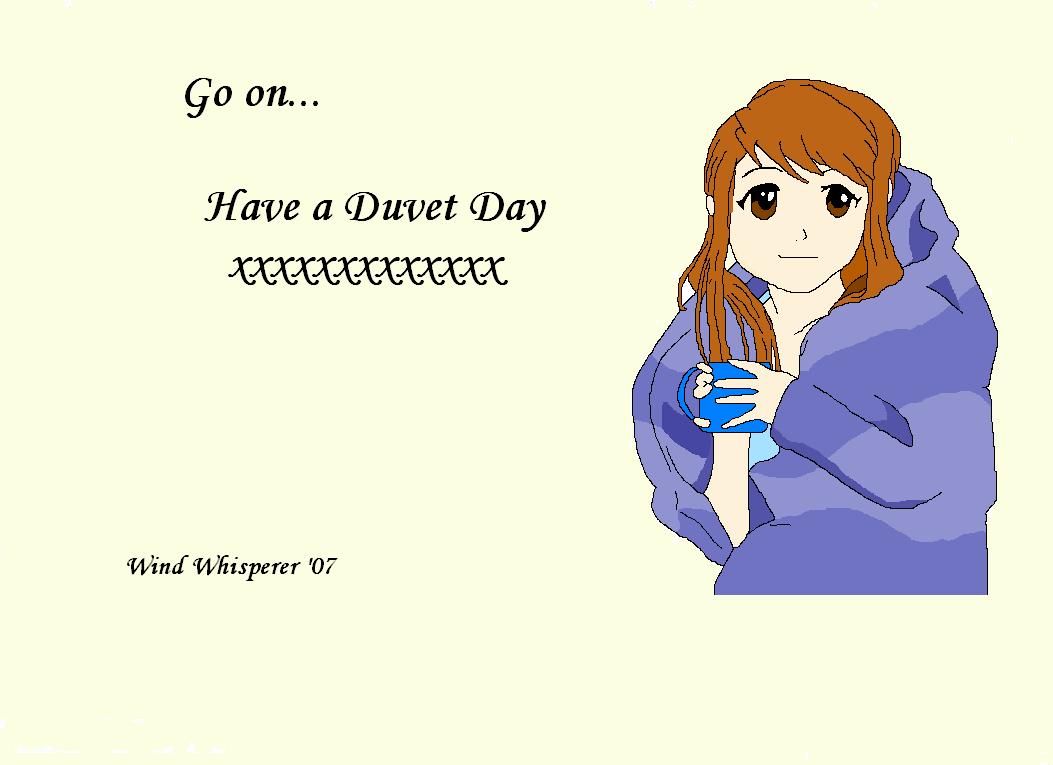 Duvet Day (coloured) by WindWhisperer