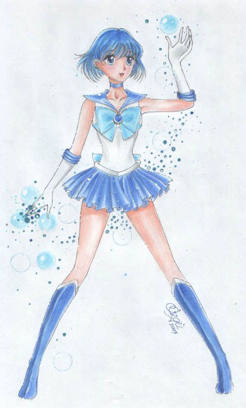 *Live Action Sailor Mercury Performing Aqua Mist* by WindraceR