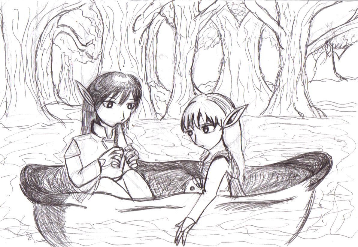 Floating Down a River by WingWeaver