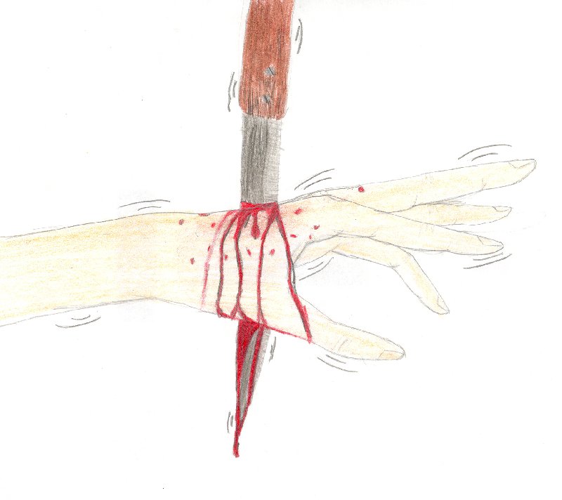 Stabbed Hand by Wings_Of_Black