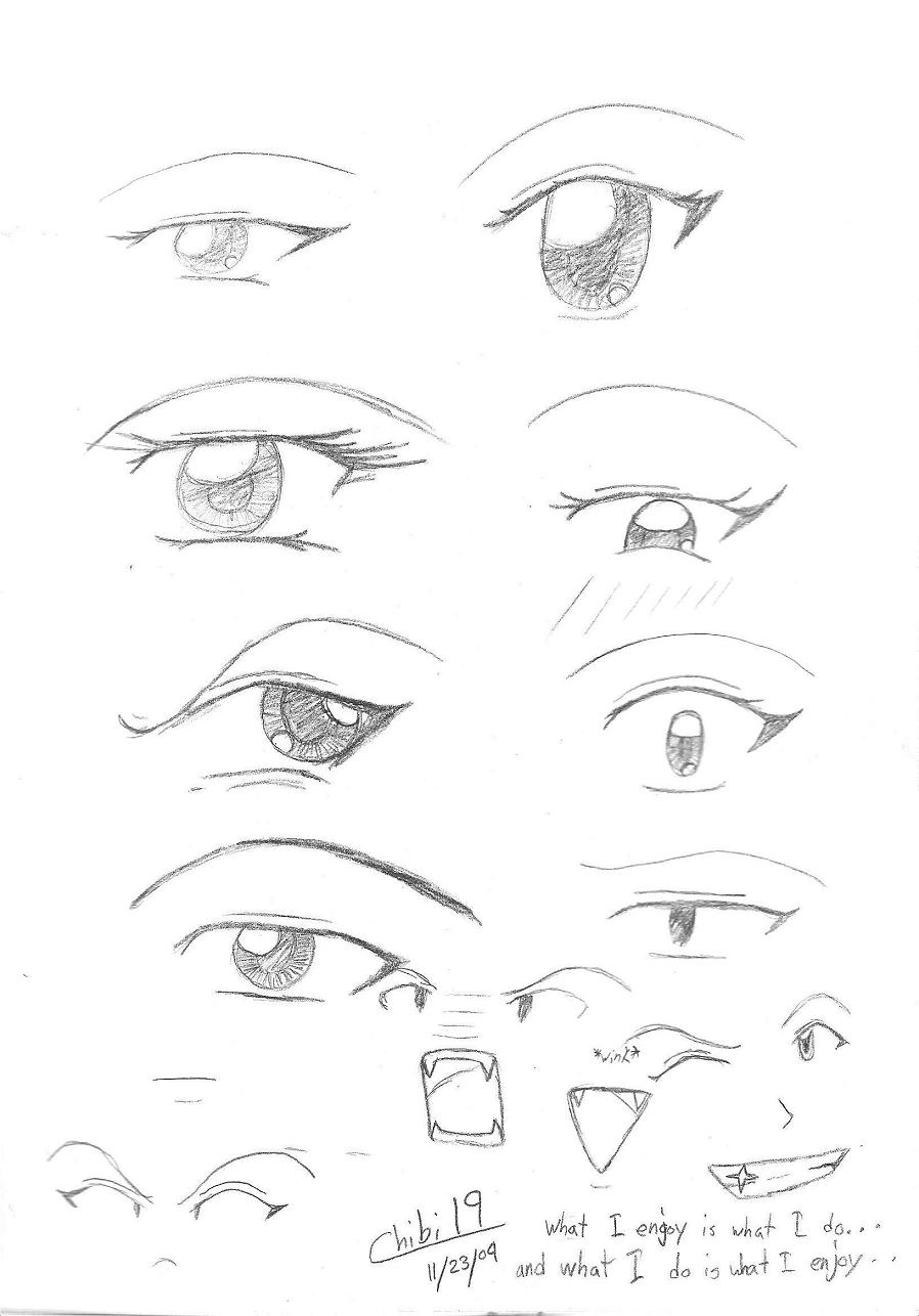 Eye doodles by WinterRose19