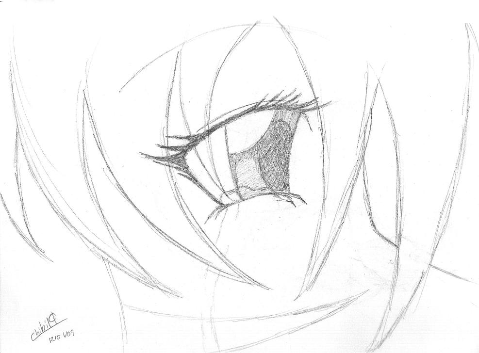 another eye doodle. by WinterRose19