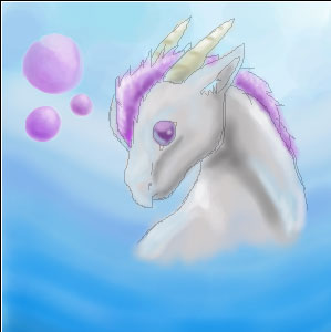 Purple + Silver Dragon (Oekaki) by WishGranter