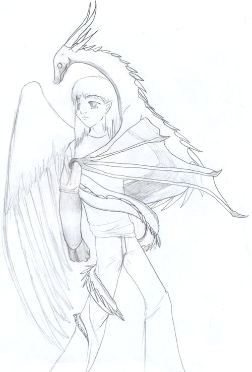Dragon Angel by WishGranter