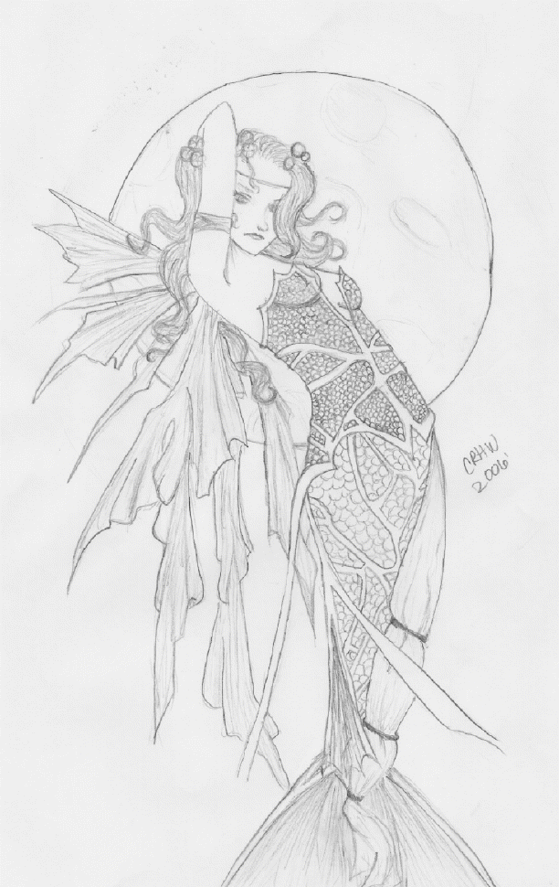 Moon Mermaid by WishingIWasDifferent