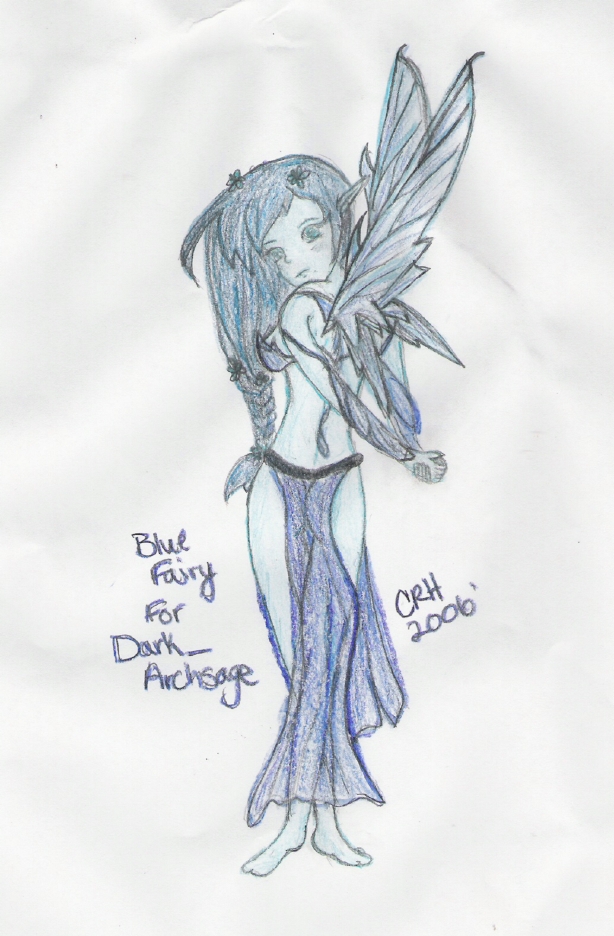 Blue Fairy For Dark_Archsage by WishingIWasDifferent
