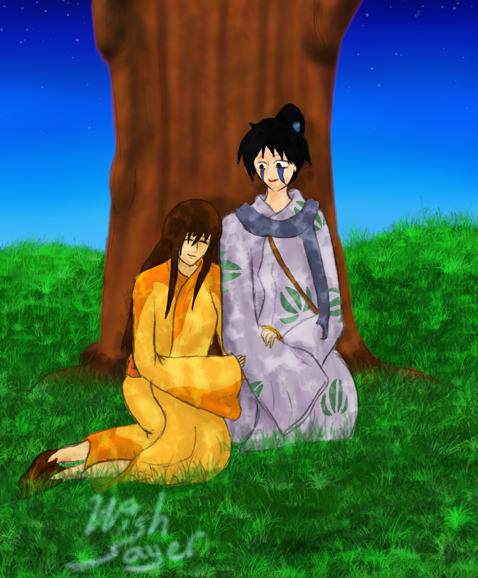 Serina with Jakotsu  for AkizaIzinski by Wishsayer