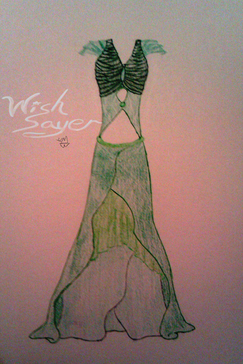 green dress (pencil) by Wishsayer