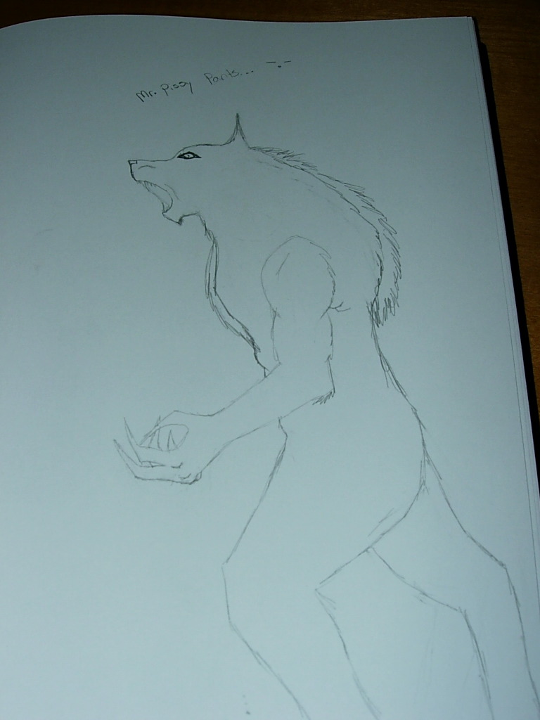 Carl in werewolf form by Witchkings_Son_Amanadar