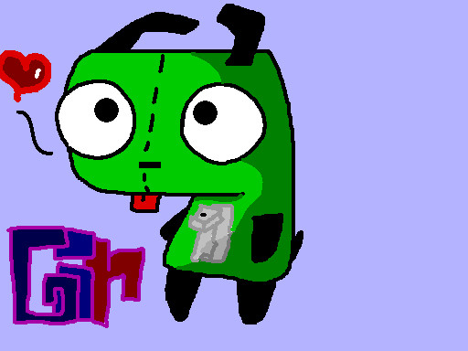Gir on MS paint!! by WolfChibi2013