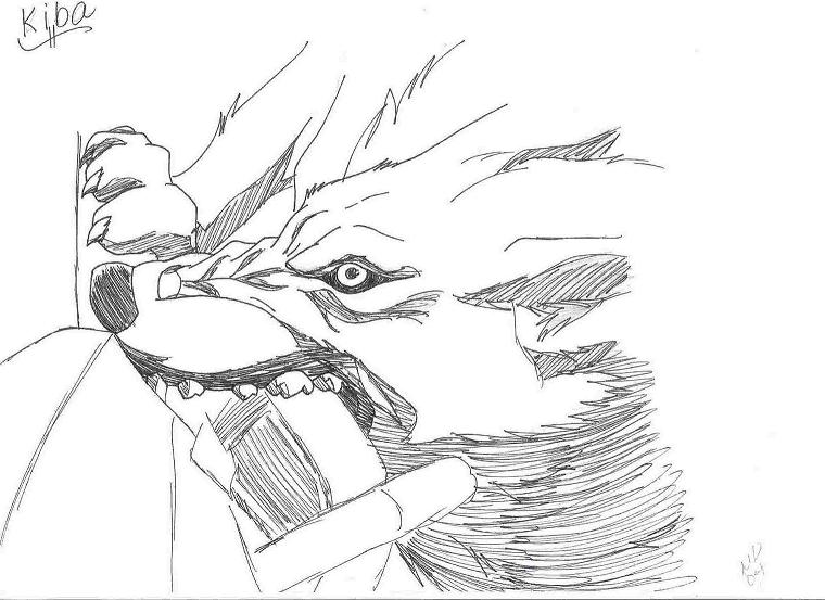 Kiba attack! by WolfMoon16