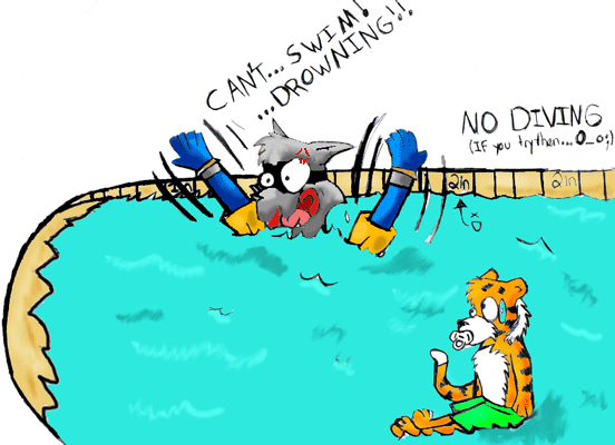 Sly Cannot Swim...Ever by Wolfeh