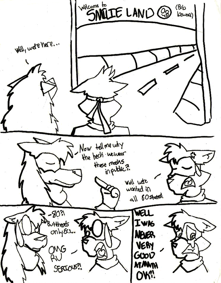 A Pointless Random Comic (page one) by Wolfeh