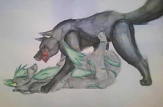 Lupita and some random wolf by Wolfiiies