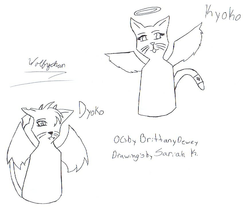 Dyoko and Kyoko by Wolfychan
