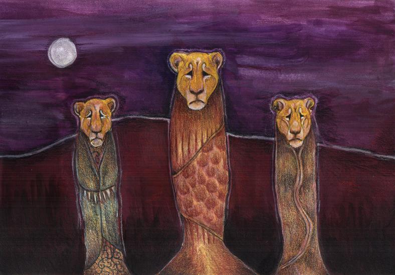 Mourning Lionesses by Wolfyu