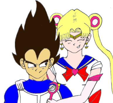 Vegeta and Sailor Moon! by WonderBra