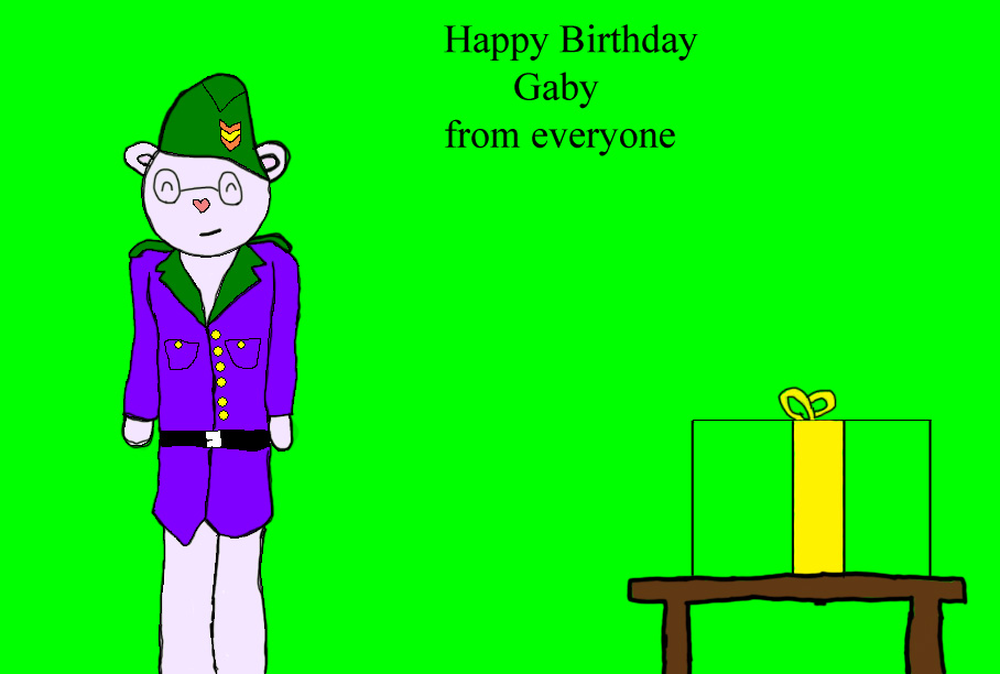 happy birthday gaby by WoofsteinIndustries