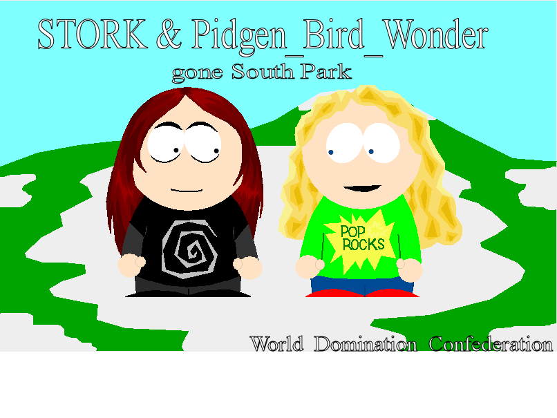 S&PBW gone south park by World_Domination_Confederation