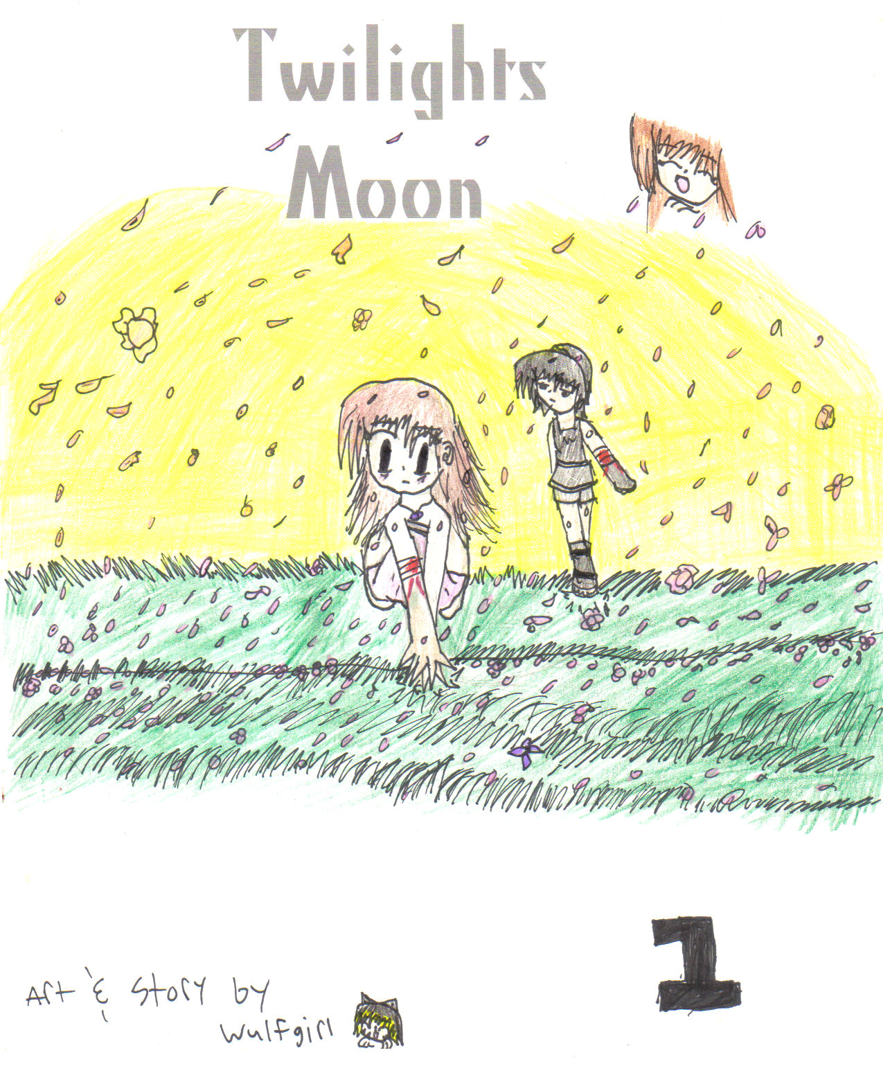Twilights Moon Volume 1 front cover by Wulfgirl1