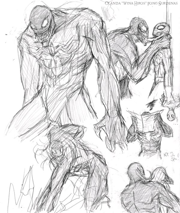 Venom sketch page 2 by WynaHIros