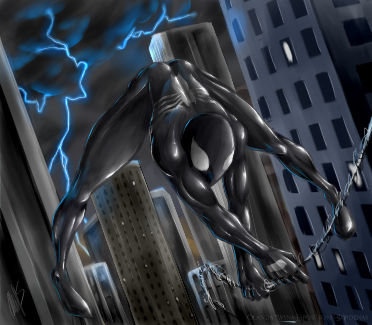 Electric Freefall (Spider-man) by WynaHIros