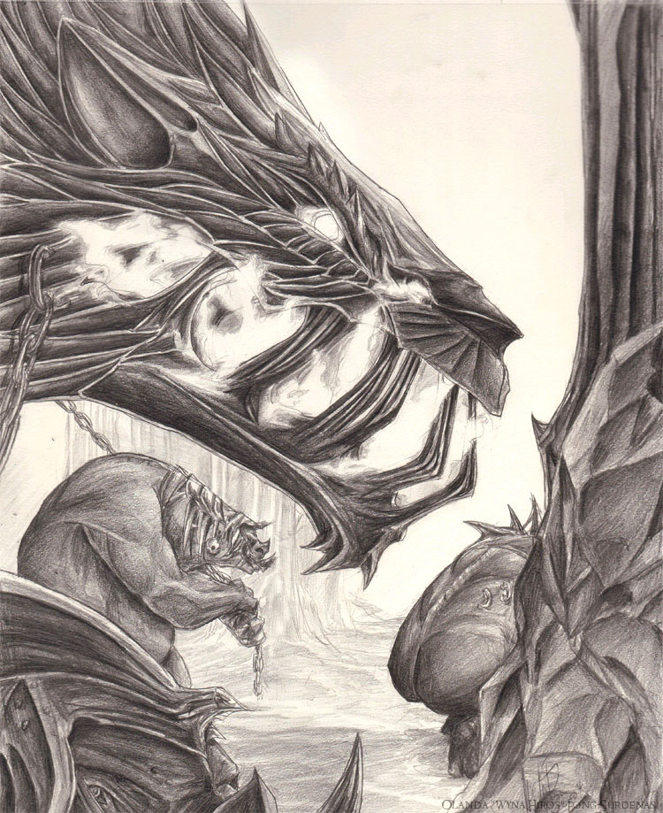 Grond Leaves Mordor (LOTR by WynaHIros