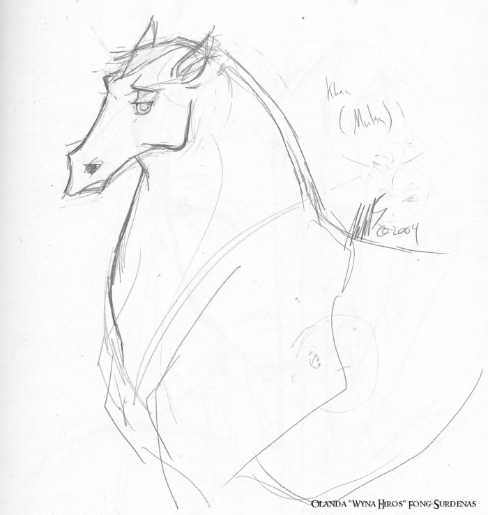 (Disney) Khan Sketch by WynaHIros