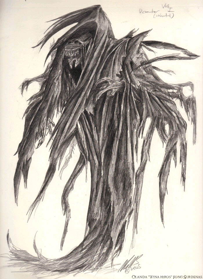 Dementor, Unhooded by WynaHIros