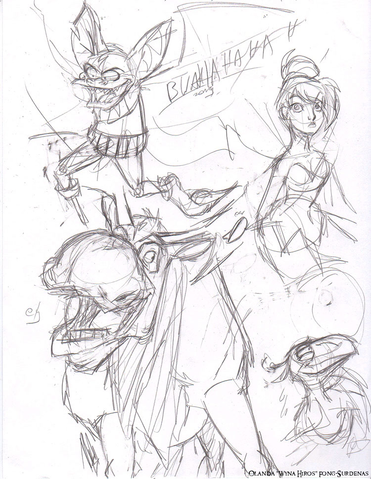 Sketch Page (Brother Bear, Peter Pan, Lion King, G by WynaHIros