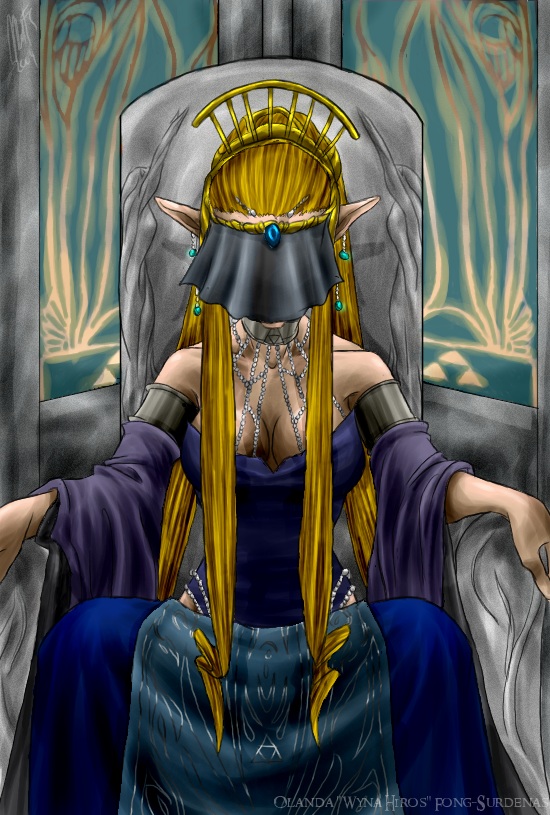 "Aceilux" - Queen Zelda - Zelda by WynaHIros