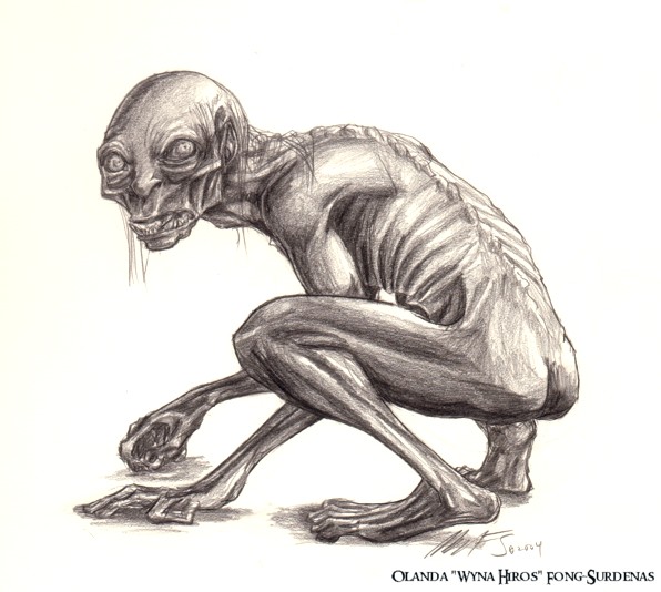 This drawing i made of gollum : r/lotr